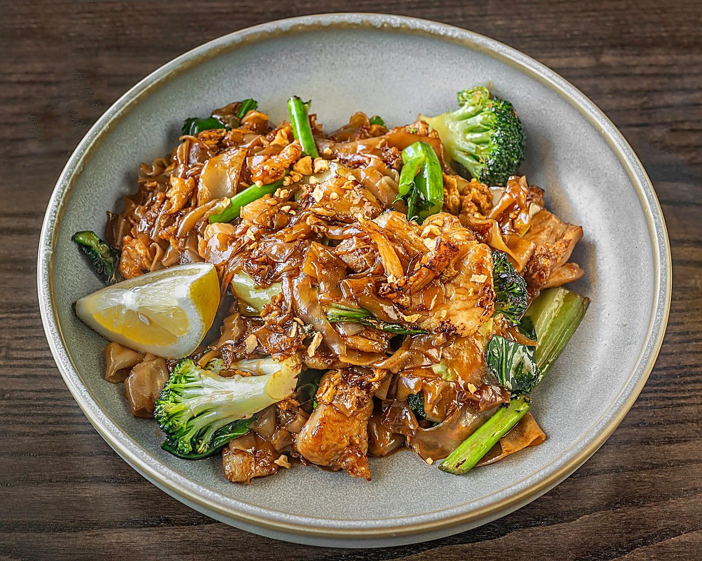Wok-Hei Pad See Ew Stir-Fried Flat Noodles